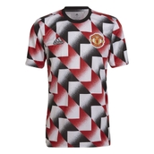 adidas Men's White Manchester United 2022 Pre-Match Top