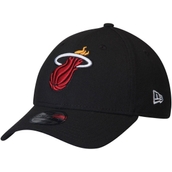 New Era Men's Black Miami Heat Team Classic 39THIRTY Flex Hat