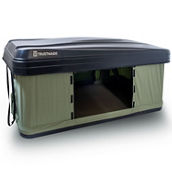 Trustmade Black Hard Shell Green Rooftop Tent Nomad Series