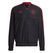 adidas Men's Black Manchester United AEROREADY Anthem Full-Zip Jacket
