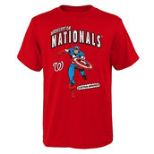 Outerstuff Youth Red Washington Nationals Team Captain America Marvel T-Shirt
