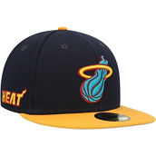 New Era Men's Navy/Yellow Miami Heat Midnight 59FIFTY Fitted Hat