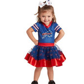 Jerry Leigh Girls Toddler Royal Buffalo Bills Tutu Tailgate Game Day V-Neck Costume