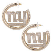 BaubleBar New York Giants Logo Large Hoop Earrings