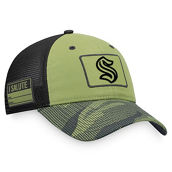 Fanatics Branded Men's Camo/Black Seattle Kraken Military Appreciation Snapback Hat