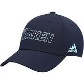 adidas Men's Deep Sea Blue Seattle Kraken Team Bar Flex Hat