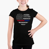 LA Pop Art Girl's Word Art T-shirt - American Woman