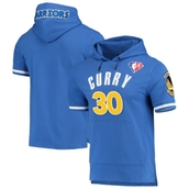 Pro Standard Men's Stephen Curry Royal Golden State Warriors Name & Number Short Sleeve Pullover Hoodie