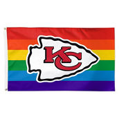 WinCraft Kansas City Chiefs 3' x 5' Pride 1-Sided Deluxe Flag