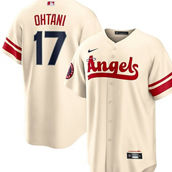 Nike Men's Shohei Ohtani Cream Los Angeles Angels 2022 City Connect Replica Player Jersey