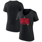 Fanatics Branded Women's Black Chicago Blackhawks Authentic Pro Core Collection Secondary Logo V-Neck T-Shirt