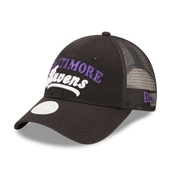 New Era Women's Black Baltimore Ravens Team Trucker 9FORTY Snapback Hat