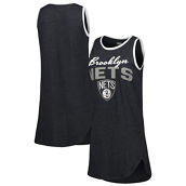Concepts Sport Women's Black Brooklyn Nets Sleeveless Nightshirt