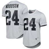 Mitchell & Ness Men's Charles Woodson Gray Oakland Raiders Retired Player Name & Number Mesh Top