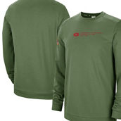 Nike Men's Olive Georgia Bulldogs Military Pullover Sweatshirt