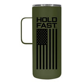 HOLD FAST 22 oz Stainless Steel Tumbler With Handle Freedom Flag