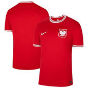 Nike Men's Red Poland National Team 2022/23 Away Breathe Stadium Replica Blank Jersey