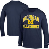 Champion Men's Navy Michigan Wolverines High Motor Long Sleeve T-Shirt