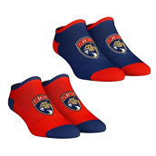 Rock Em Socks Women's Florida Panthers Core Team 2-Pack Low Cut Ankle Sock Set