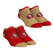 Rock Em Socks Women's San Francisco 49ers Core Team 2-Pack Low Cut Ankle Sock Set