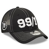 New Era Men's Black TRACKHOUSE RACING 99/1 9FORTY Snapback Adjustable Trucker Hat