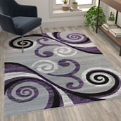 Flash Furniture Distressed Abstract Area Rug