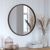 Flash Furniture Metal Framed Accent Wall Mirror