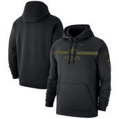 Nike Men's Black Army Black Knights 1st Armored Division Old Ironsides Rivalry Star Two-Hit Pullover Fleece Hoodie