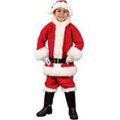 Child Flannel Santa Suit Costume