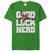 Mad Engine Mens Marvel Good Luck Nerd T-Shirt