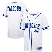 Colosseum Men's White Air Force Falcons Free Spirited Mesh Button-Up Baseball Jersey