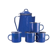 Stansport Coffee Pot & 4 Mug Set