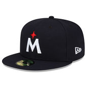 New Era Men's Navy Minnesota Twins 2023 Authentic Collection Road 59FIFTY Fitted Hat