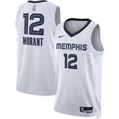 Nike Unisex Ja Morant White Memphis Grizzlies Swingman Jersey - Association Edition