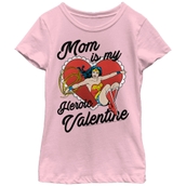 Mad Engine Girls Wonder Woman  Mom is My Hero T-Shirt