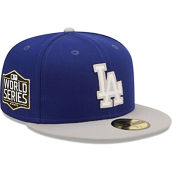 New Era Men's Royal/Gray Los Angeles Dodgers 2020 World Series s Letterman 59FIFTY Fitted Hat