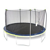 Skywalker Trampolines 15x13 Oval Trampoline Combo with Navy Spring Pad