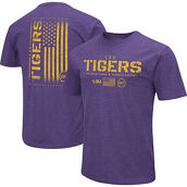 Colosseum Men's Purple LSU Tigers OHT Military Appreciation Flag 2.0 T-Shirt