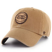 '47 Men's Tan Detroit Pistons Ballpark Clean Up Adjustable Hat