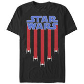 Mad Engine Mens Star Wars Star_Banner T-Shirt
