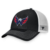 Men's Fanatics Branded Black/White Washington Capitals Core Primary Trucker Snapback Hat