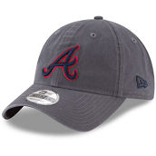 New Era Men's Graphite Atlanta Braves Fashion Core Classic 9TWENTY Adjustable Hat