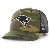 '47 Men's Camo/Black New England Patriots Trucker Adjustable Hat