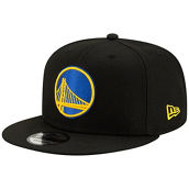 New Era Men's Black Golden State Warriors Official Team Color 9FIFTY Snapback Hat
