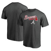 Fanatics Men's Fanatics Charcoal Atlanta Braves Team Logo Lockup T-Shirt