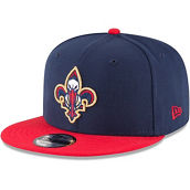 New Era Men's Navy/Red New Orleans Pelicans 2-Tone 9FIFTY Adjustable Snapback Hat