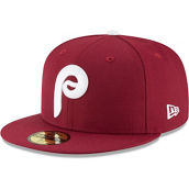 New Era Men's Maroon Philadelphia Phillies Cooperstown Collection Wool 59FIFTY Fitted Hat