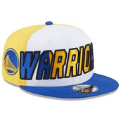 New Era Men's White/Royal Golden State Warriors Back Half 9FIFTY Snapback Hat