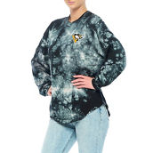 Fanatics Branded Women's Black Pittsburgh Penguins Crystal-Dye Long Sleeve T-Shirt
