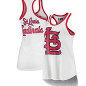 G-III 4Her by Carl Banks Women's White St. Louis Cardinals Tater Racerback Tank Top